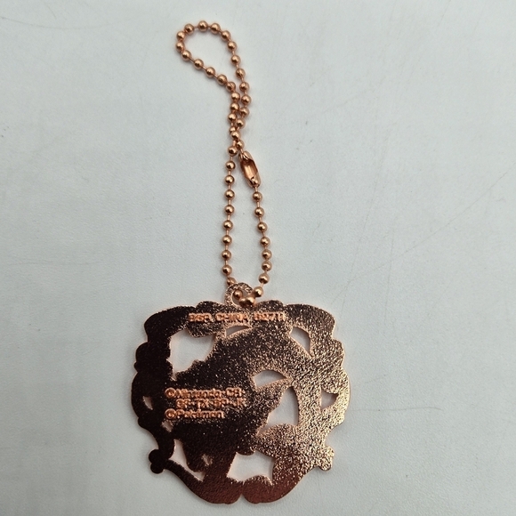 Pokemon Vaporeon Rose Gold Metal Bag Charm Keychain - Picture 3 of 7